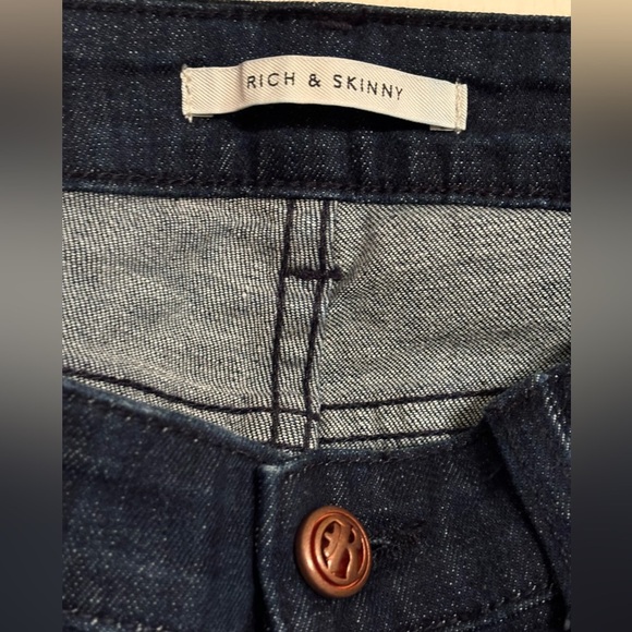 RICH & Skinny Dark Denim Flare Boot Cut‎ Jeans Sz 28 - Picture 5 of 7